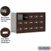 Salsbury Cell Phone Storage Locker - 3 Door High Unit (8 Inch Deep Compartments) - 15 A Doors - Bronze - Recessed Mounted - Master Keyed Locks  19038-15ZRK
